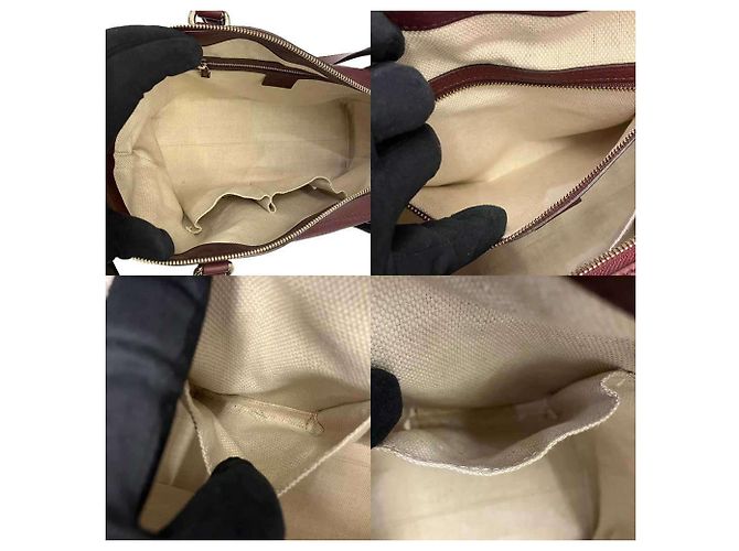 Gucci Soho Tote Bag Bordeaux Leder - Ansicht 7