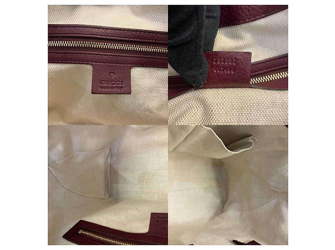 Gucci Soho Tote Bag Bordeaux Leder - Ansicht 8