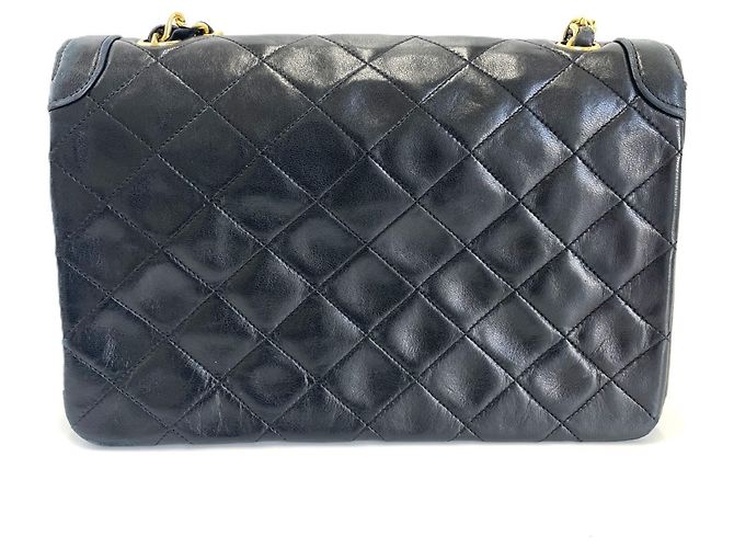 Borsa a Spalla Chanel Mini Matelassé Nero - vista 2