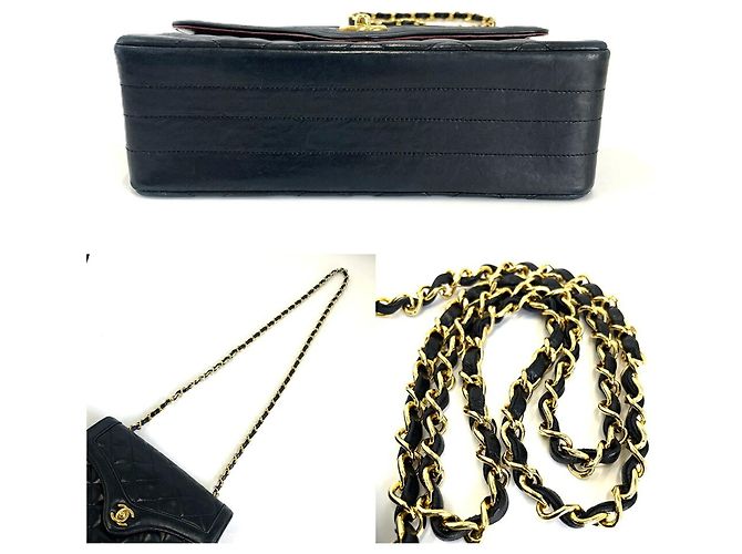 Borsa a Spalla Chanel Mini Matelassé Nero - vista 4
