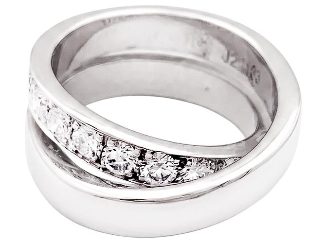 Anello Cartier, "Nouvelle Vague", oro bianco e diamanti. - vista 3