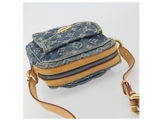 LOUIS VUITTON Monogram Denim Camera Bag Blue M95348 LV Auth BA14719V - vista 6