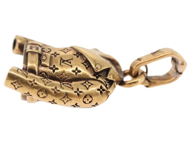 Louis Vuitton Charm LV Jacket Charm Metall Goldton M03076 LV Auth 195618M - Ansicht 4