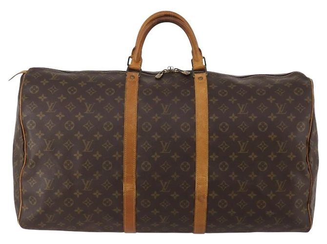 LOUIS VUITTON Monogram Keepall 60 Boston Bag M41422 LV Auth 192002 Monogramma - vista 2