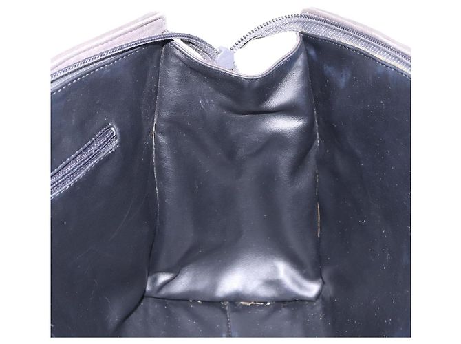 BALLY Handtasche aus Leder Grau Goldfarben Auth gh2329 Braun - Ansicht 20