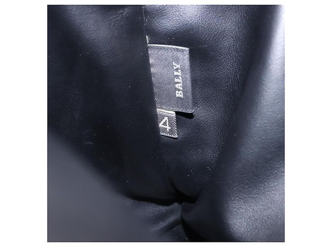 BALLY Handtasche aus Leder Grau Goldfarben Auth gh2329 Braun - Ansicht 24