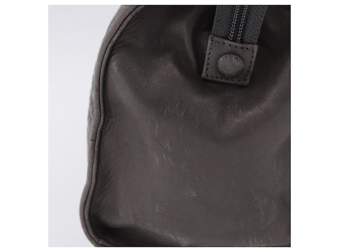 BALLY Handtasche aus Leder Grau Goldfarben Auth gh2329 Braun - Ansicht 5