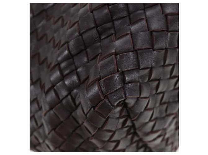 BOTTEGA VENETA INTRECCIATO Cabas PM Bag Leather Brown 141498 Auth am12100SAM Marrom - vista 13