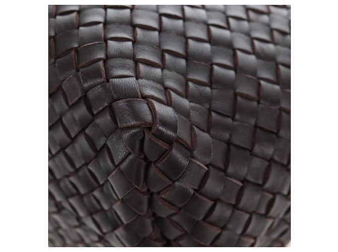 BOTTEGA VENETA INTRECCIATO Cabas PM Bag Leather Brown 141498 Auth am12100SAM Marrom - vista 14