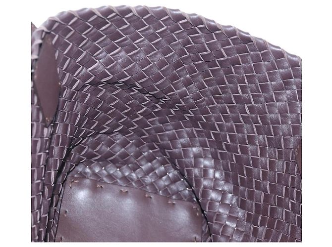 BOTTEGA VENETA INTRECCIATO Cabas PM Bag Leather Brown 141498 Auth am12100SAM Marrom - vista 20