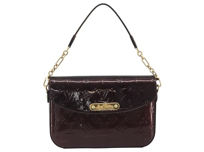 LOUIS VUITTON Borsa Monogram Vernis Rodeo Drive Amarante M93598 LV Auth 193905 Bordò - vista 13