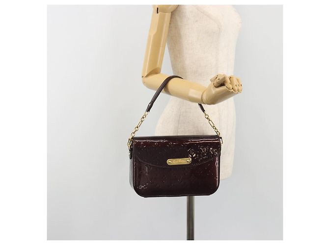LOUIS VUITTON Borsa Monogram Vernis Rodeo Drive Amarante M93598 LV Auth 193905 Bordò - vista 22