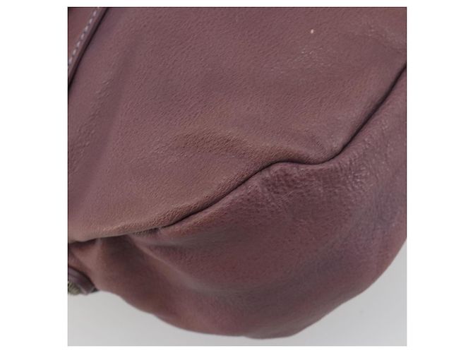 Borsa a Spalla Salvatore Ferragamo Gancini in Pelle Viola Argento Auth BA14654 Porpora - vista 11