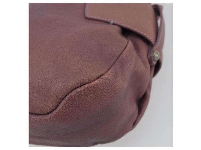 Borsa a Spalla Salvatore Ferragamo Gancini in Pelle Viola Argento Auth BA14654 Porpora - vista 12