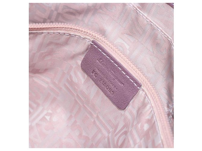 Borsa a Spalla Salvatore Ferragamo Gancini in Pelle Viola Argento Auth BA14654 Porpora - vista 23