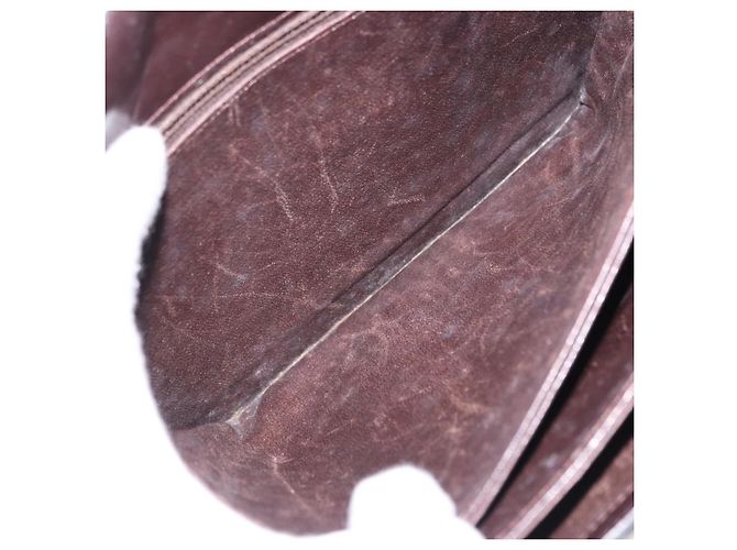Céline CELINE Schultertasche aus Leder Dunkelbraun Goldfarben Auth gh2239 - Ansicht 20