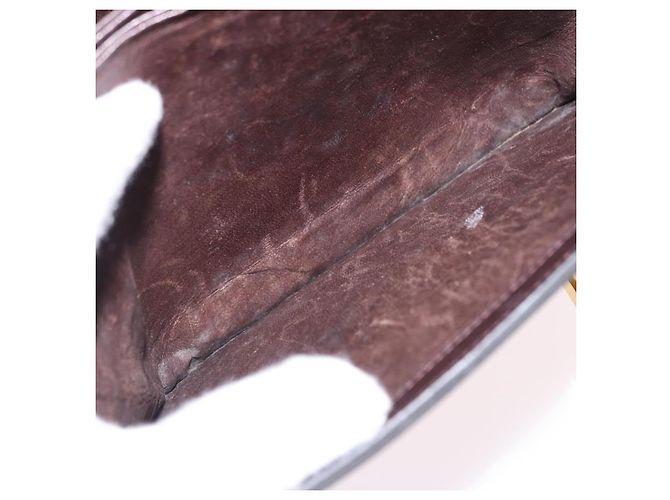Céline CELINE Schultertasche aus Leder Dunkelbraun Goldfarben Auth gh2239 - Ansicht 21