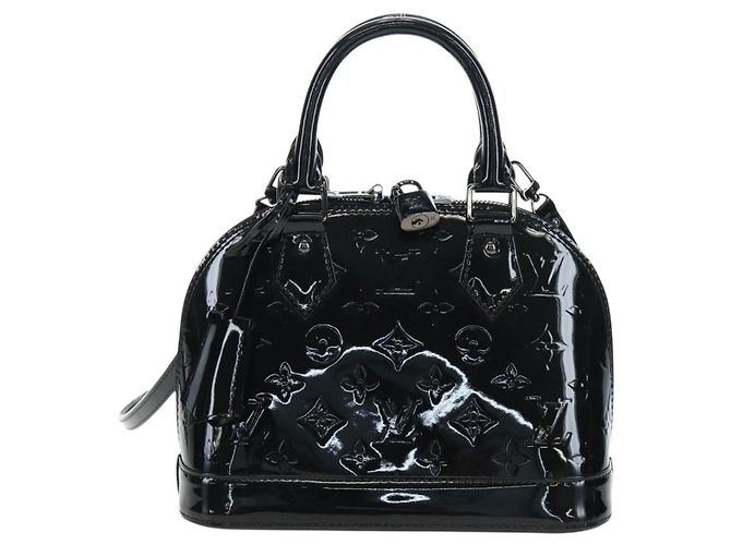 LOUIS VUITTON Borsa Monogram Vernis Alma BB Noir Manetic M90063 Auth 194104SM - vista 2