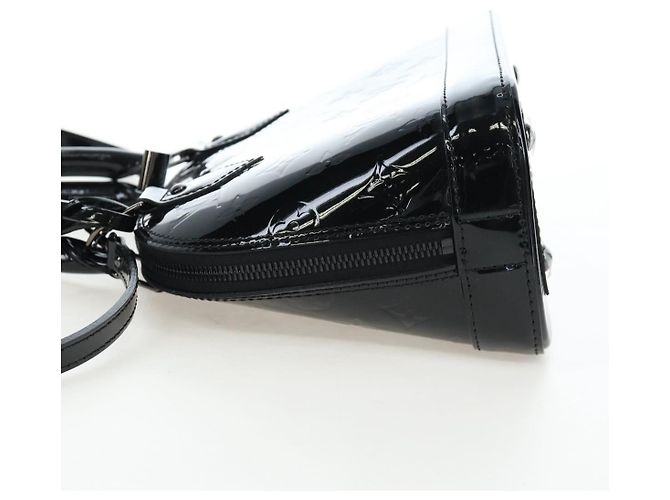 LOUIS VUITTON Borsa Monogram Vernis Alma BB Noir Manetic M90063 Auth 194104SM - vista 4