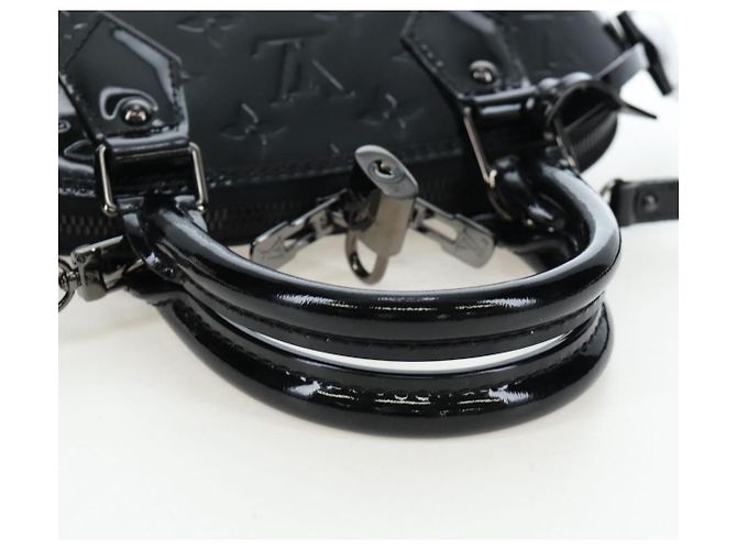 LOUIS VUITTON Borsa Monogram Vernis Alma BB Noir Manetic M90063 Auth 194104SM - vista 7