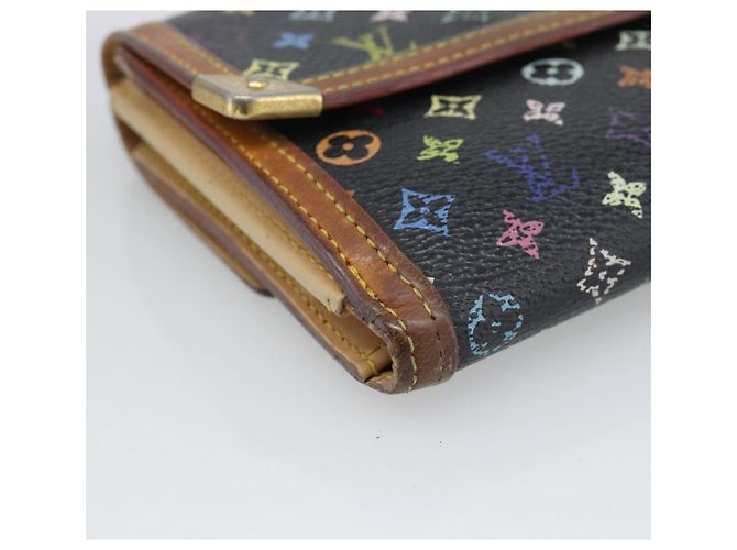 LOUIS VUITTON Portafoglio per Banconote e Carte di Credito Multicolor M92984 Auth bs36569 Nero - vista 14