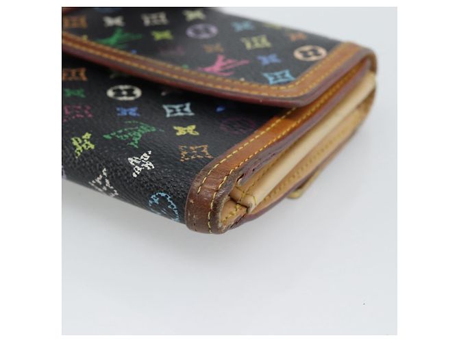LOUIS VUITTON Portafoglio per Banconote e Carte di Credito Multicolor M92984 Auth bs36569 Nero - vista 15