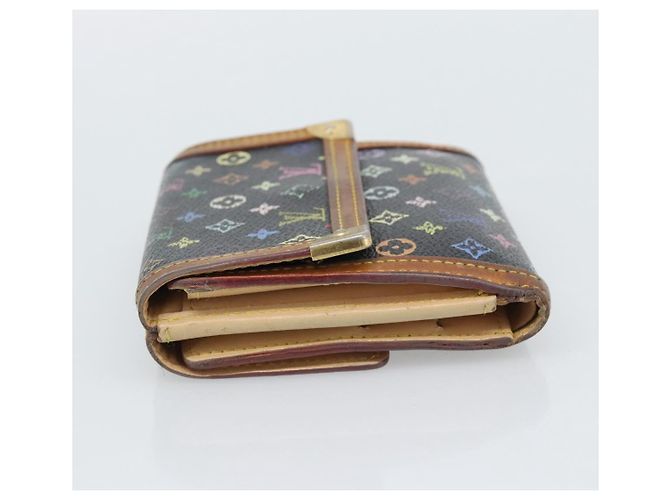 LOUIS VUITTON Portafoglio per Banconote e Carte di Credito Multicolor M92984 Auth bs36569 Nero - vista 3