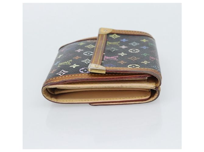 LOUIS VUITTON Portafoglio per Banconote e Carte di Credito Multicolor M92984 Auth bs36569 Nero - vista 4