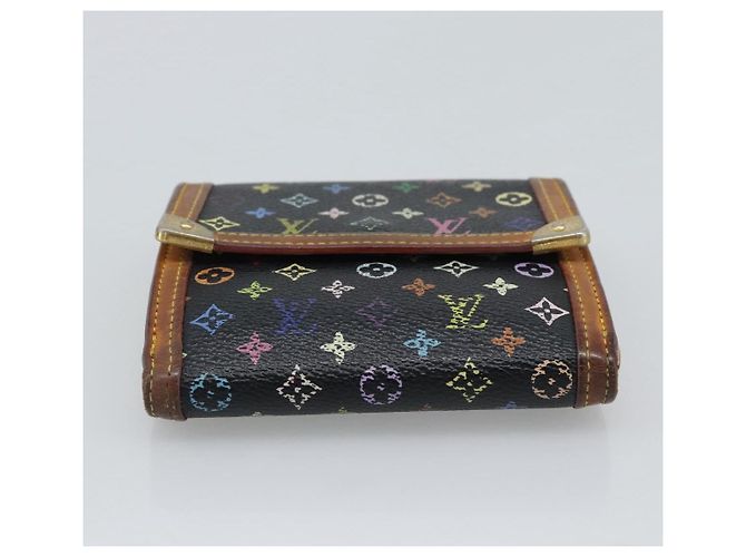 LOUIS VUITTON Portafoglio per Banconote e Carte di Credito Multicolor M92984 Auth bs36569 Nero - vista 6