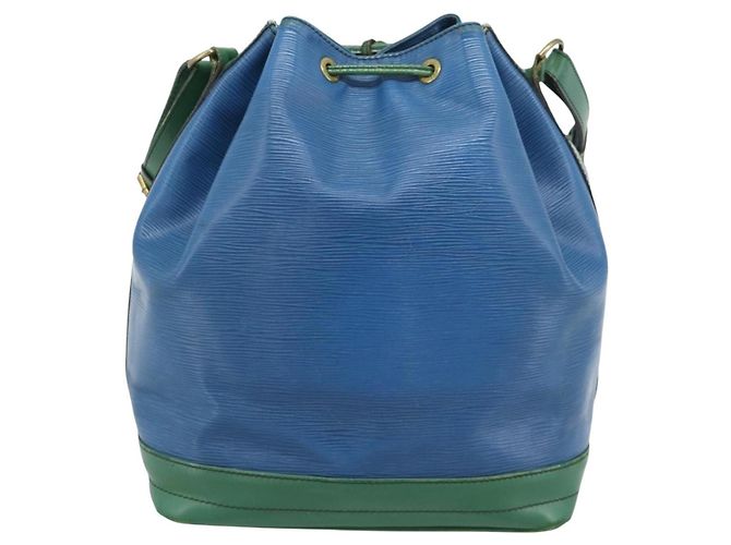 LOUIS VUITTON Epi Noe Shoulder Bag Green Blue M44044 LV Auth BA14637 Verde - vista 2