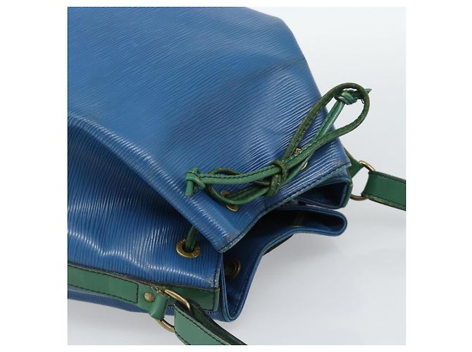 LOUIS VUITTON Epi Noe Shoulder Bag Green Blue M44044 LV Auth BA14637 Verde - vista 6