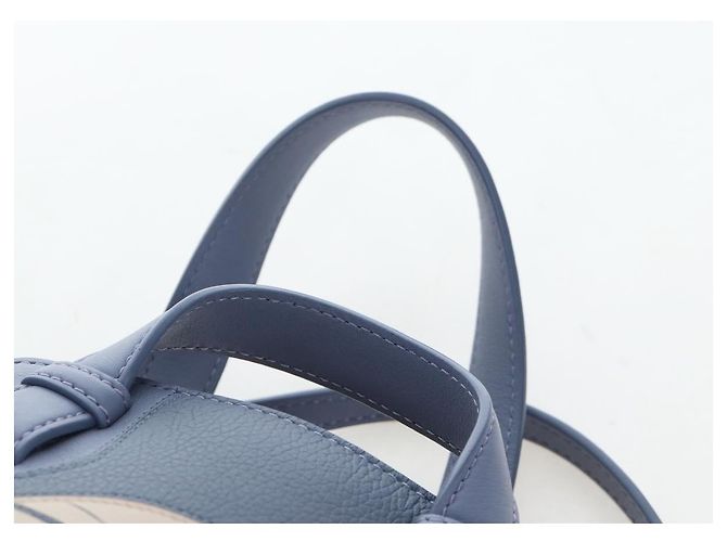 LOEWE x Studio Ghibli Howl's Moving Castle Markl Hammock Bag Auth 167454SM Blu - vista 14