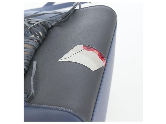 LOEWE x Studio Ghibli Howl's Moving Castle Markl Hammock Bag Auth 167454SM Blu - vista 24