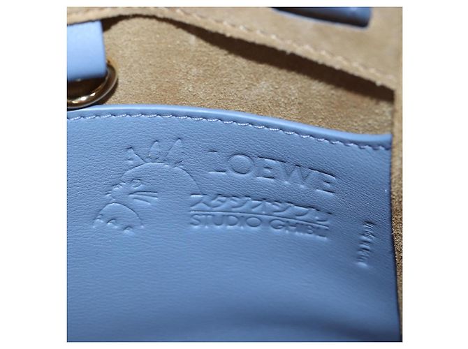 LOEWE x Studio Ghibli Howl's Moving Castle Markl Hammock Bag Auth 167454SM Blu - vista 25