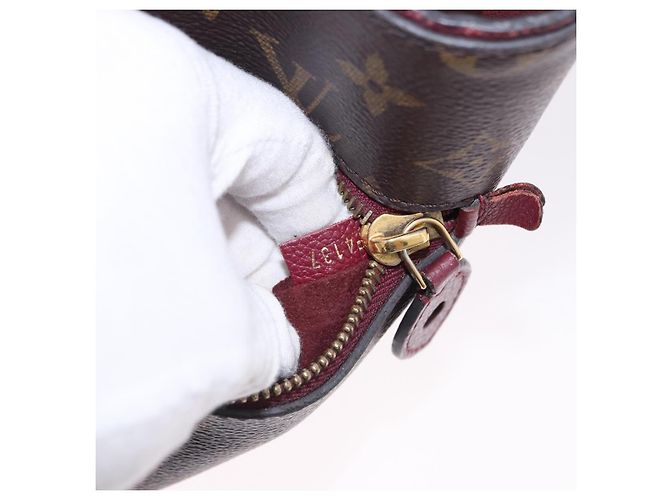 LOUIS VUITTON Borsa Monogram PopincourtPM 2way Wine Red M43462 LV Auth 194190 Bordò Monogramma - vista 12