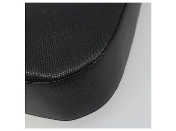 Borsa a Spalla Salvatore Ferragamo Gancini in Pelle Nera Argento Auth BA14216 Nero - vista 13