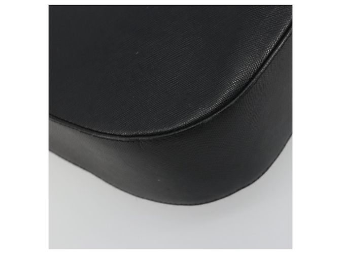 Borsa a Spalla Salvatore Ferragamo Gancini in Pelle Nera Argento Auth BA14216 Nero - vista 14