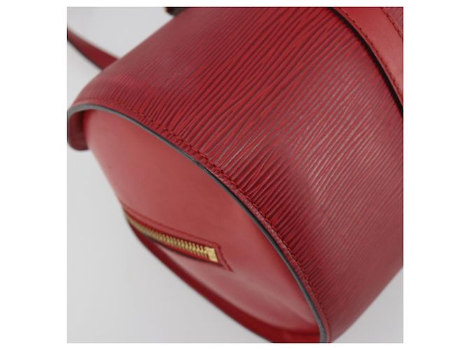Borsa LOUIS VUITTON Epi Soufflot Rossa M52227 LV Auth 194739 Rosso - vista 10