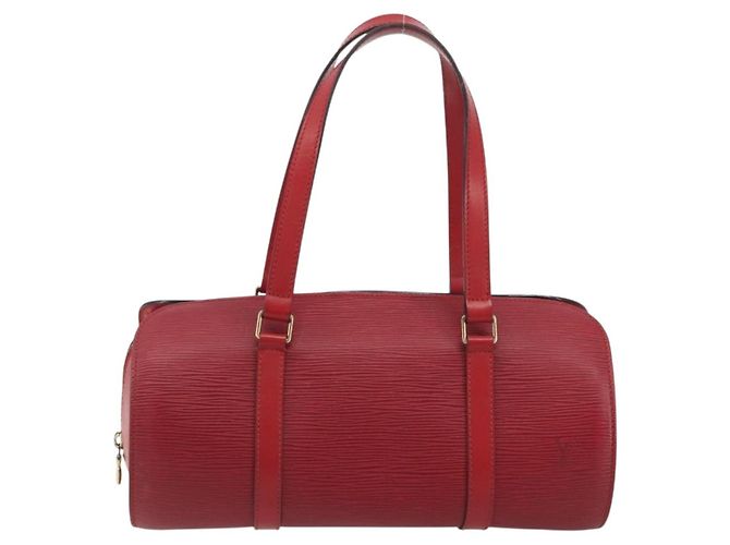 Borsa LOUIS VUITTON Epi Soufflot Rossa M52227 LV Auth 194739 Rosso - vista 13