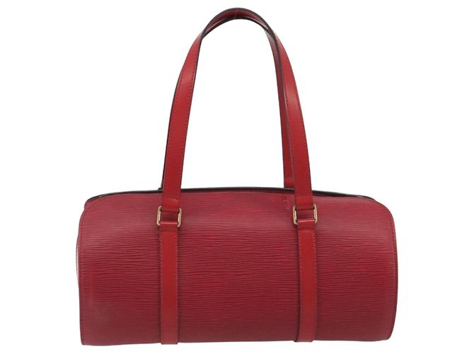 Borsa LOUIS VUITTON Epi Soufflot Rossa M52227 LV Auth 194739 Rosso - vista 2