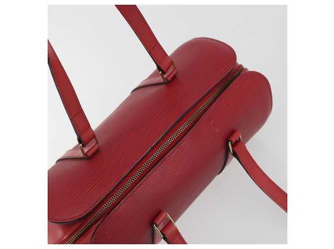 Borsa LOUIS VUITTON Epi Soufflot Rossa M52227 LV Auth 194739 Rosso - vista 6