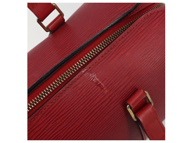 Borsa LOUIS VUITTON Epi Soufflot Rossa M52227 LV Auth 194739 Rosso - vista 7