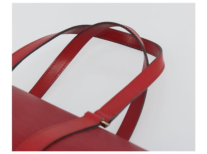 Borsa LOUIS VUITTON Epi Soufflot Rossa M52227 LV Auth 194739 Rosso - vista 9