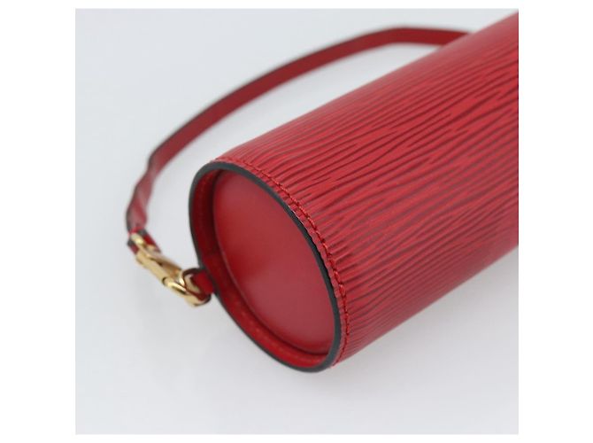 LOUIS VUITTON Epi Soufflot Pouch Accessory Pouch Rosso LV Auth ep15641 - vista 16