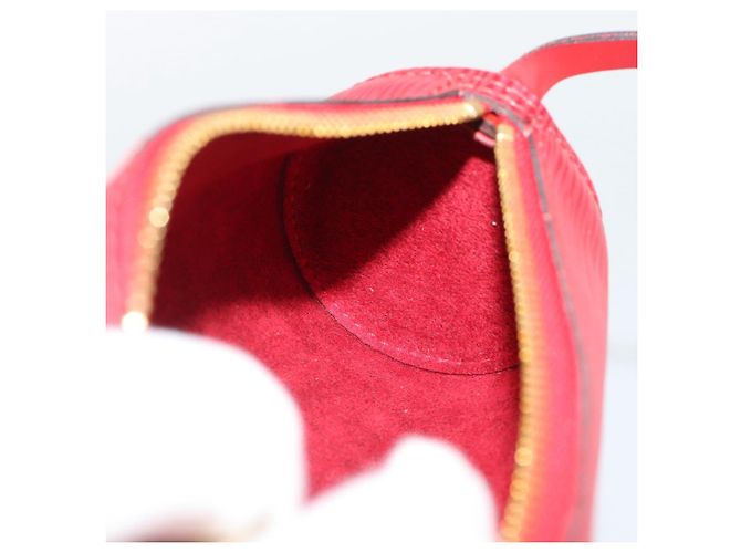 LOUIS VUITTON Epi Soufflot Pouch Accessory Pouch Rosso LV Auth ep15641 - vista 20