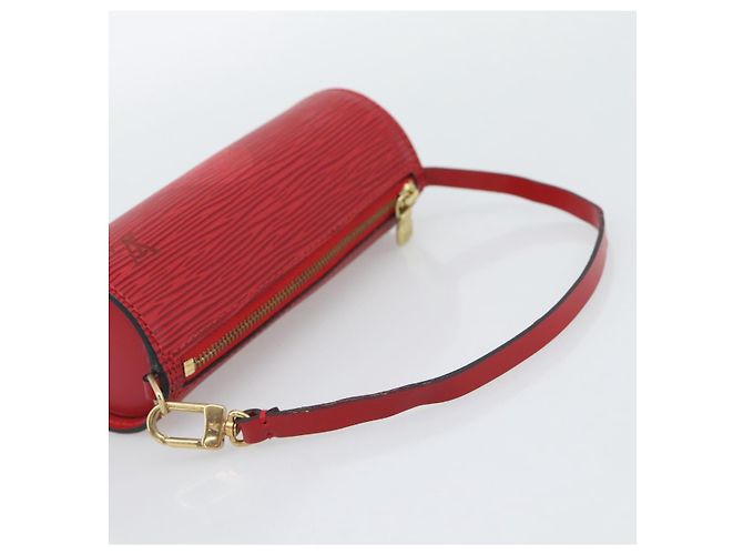 LOUIS VUITTON Epi Soufflot Pouch Accessory Pouch Rosso LV Auth ep15641 - vista 7