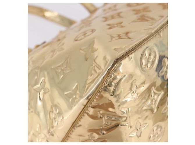 LOUIS VUITTON Monogram Miroir Bellevue PM Hand Bag Gold Dore M95762 Auth 193872 D'oro - vista 15