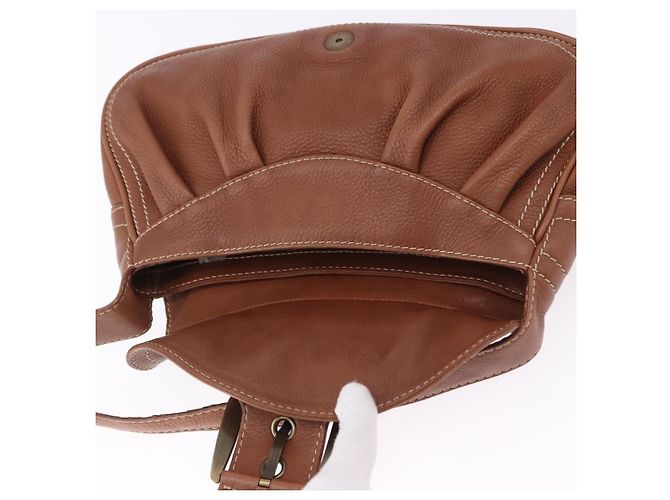 Céline Borsa CELINE in pelle marrone Auth 194115V - vista 16