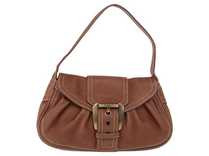 Céline Borsa CELINE in pelle marrone Auth 194115V - vista 2