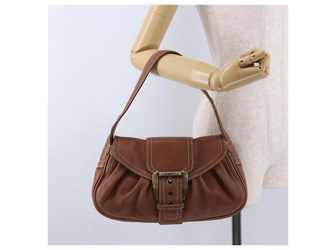 Céline Borsa CELINE in pelle marrone Auth 194115V - vista 24